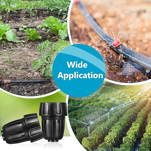 Miniatura 7 de Remagr Paquete de 5 conectores de manguera de riego, adaptador de jardín de goteo, tubo de riego por goteo, piezas de grifo, adaptador de manguera