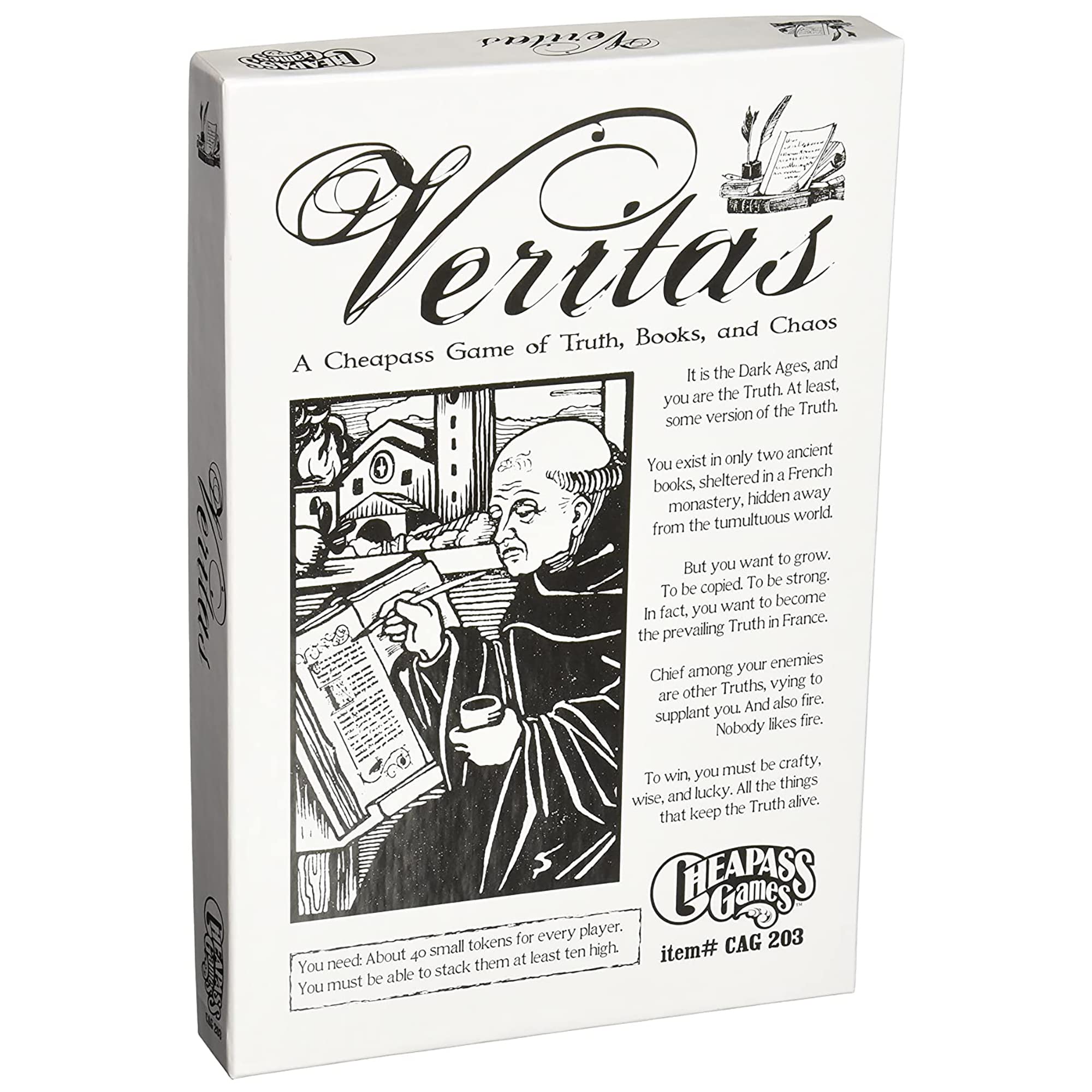 Cheapass Games Veritas Board Game