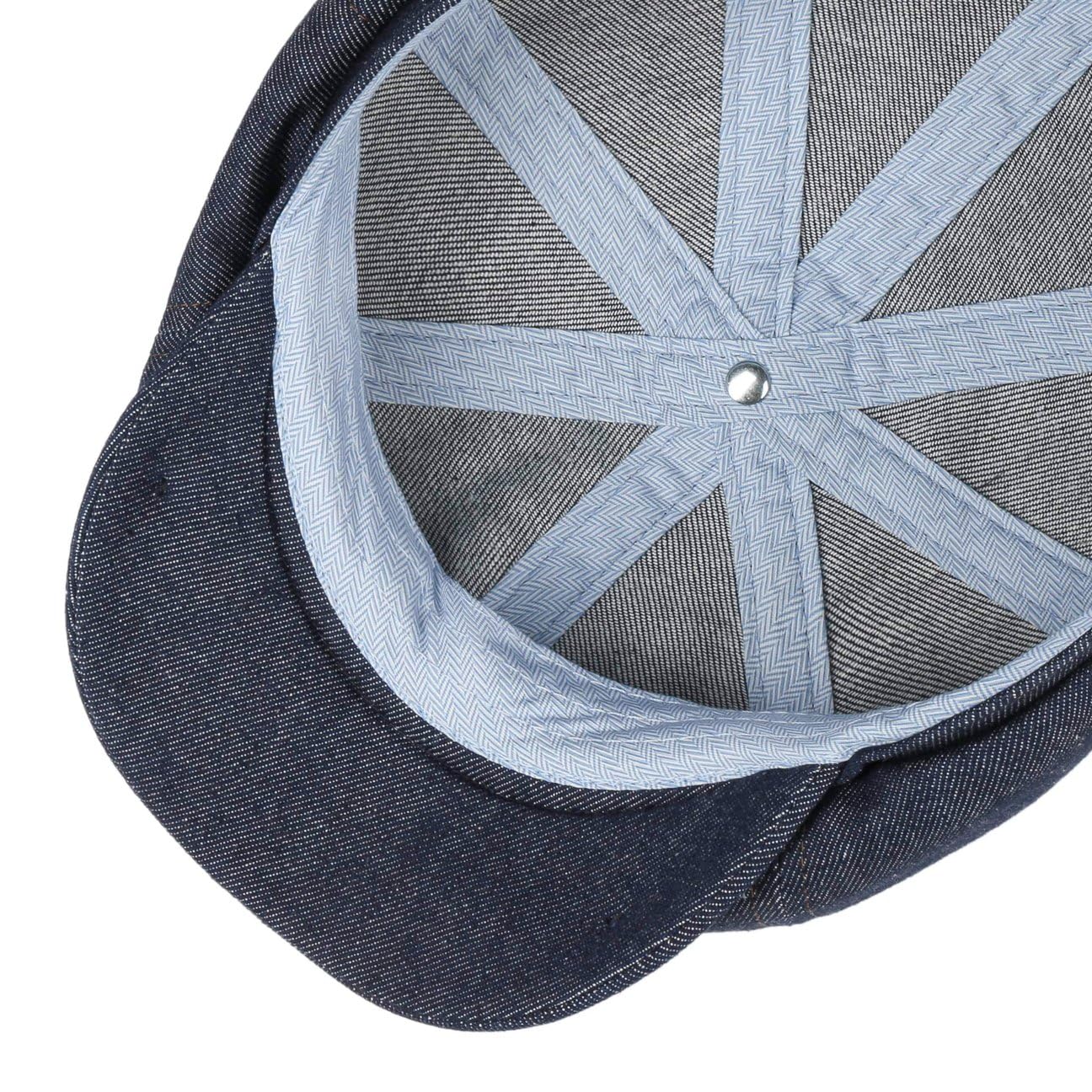 Stetson Hatteras Pure Denim Sustainable płaska czapka z daszkiem, czapka z daszkiem dla kobiet/mężczyzn, wyprodukowano w UE, z daszkiem, wiosna, lato, wiosna lato