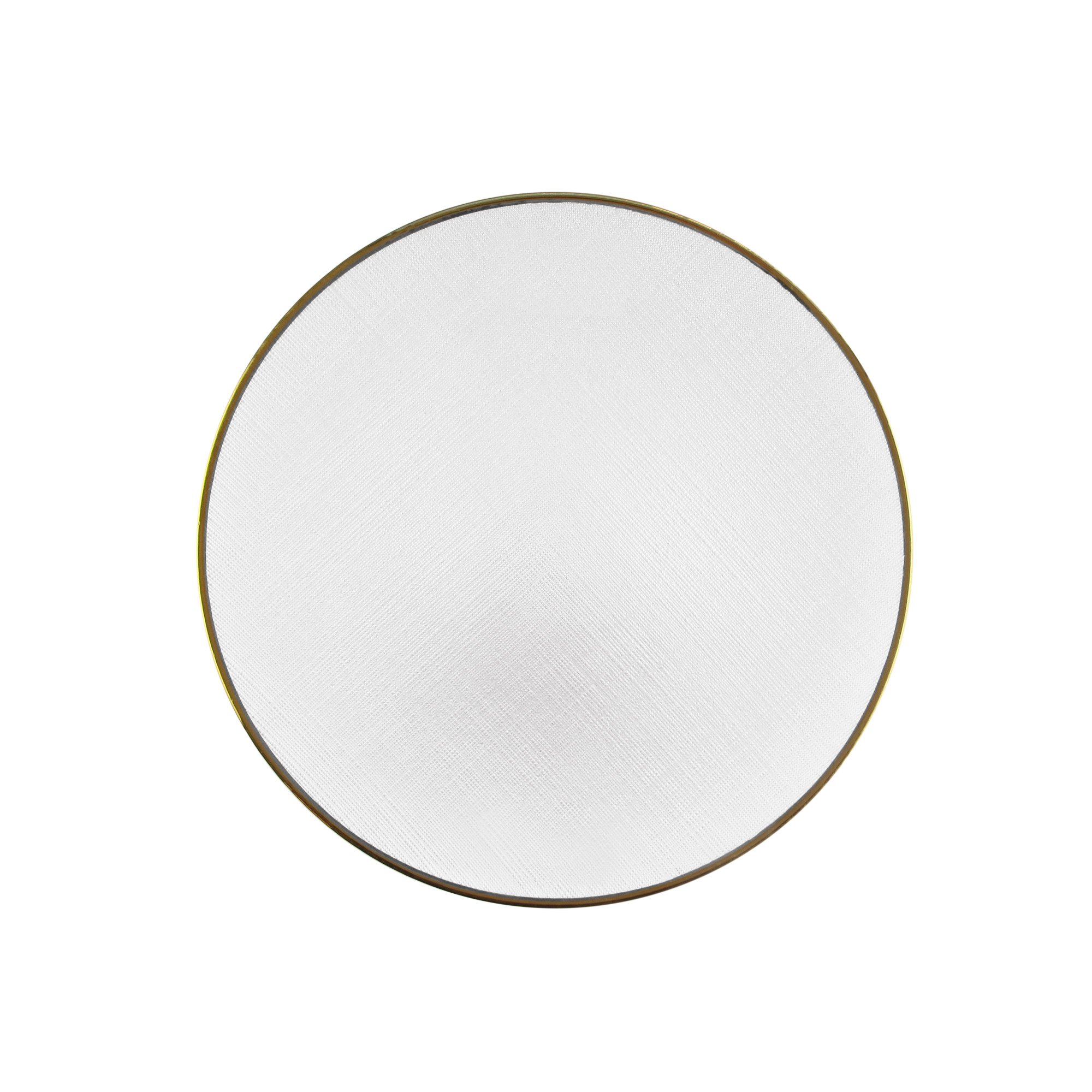 ChargeIt by Jay Laurel Charger Plate 13” Decorative Glass Service Plate for Home, Professional Dining, Perfect for Upscale Events, Dinner Parties, Weddings, Banquets, Catering, 1 Piece, White