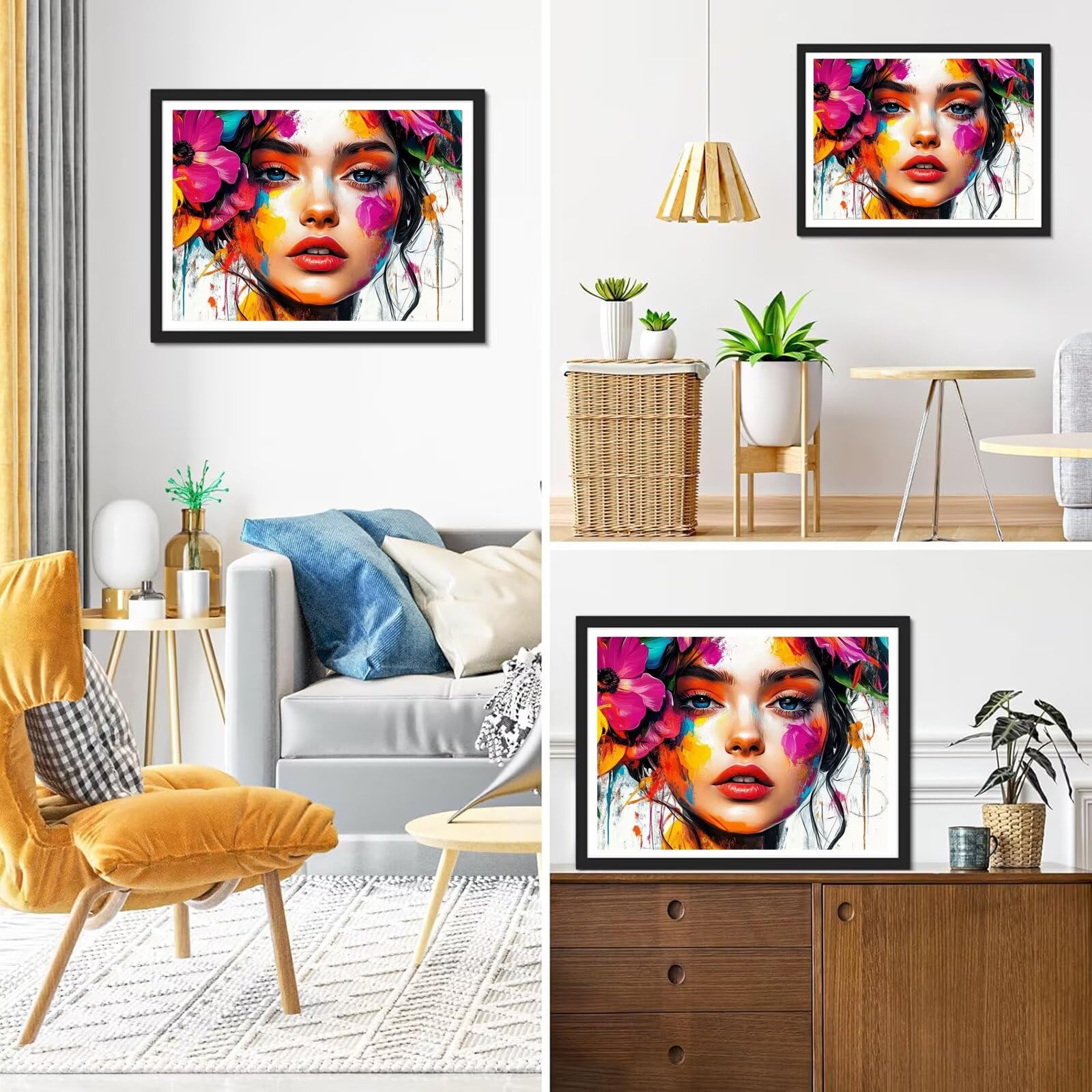 Diamond Painting Blume, 5D Diamond Painting Erwachsene 70x90cm qw1-645