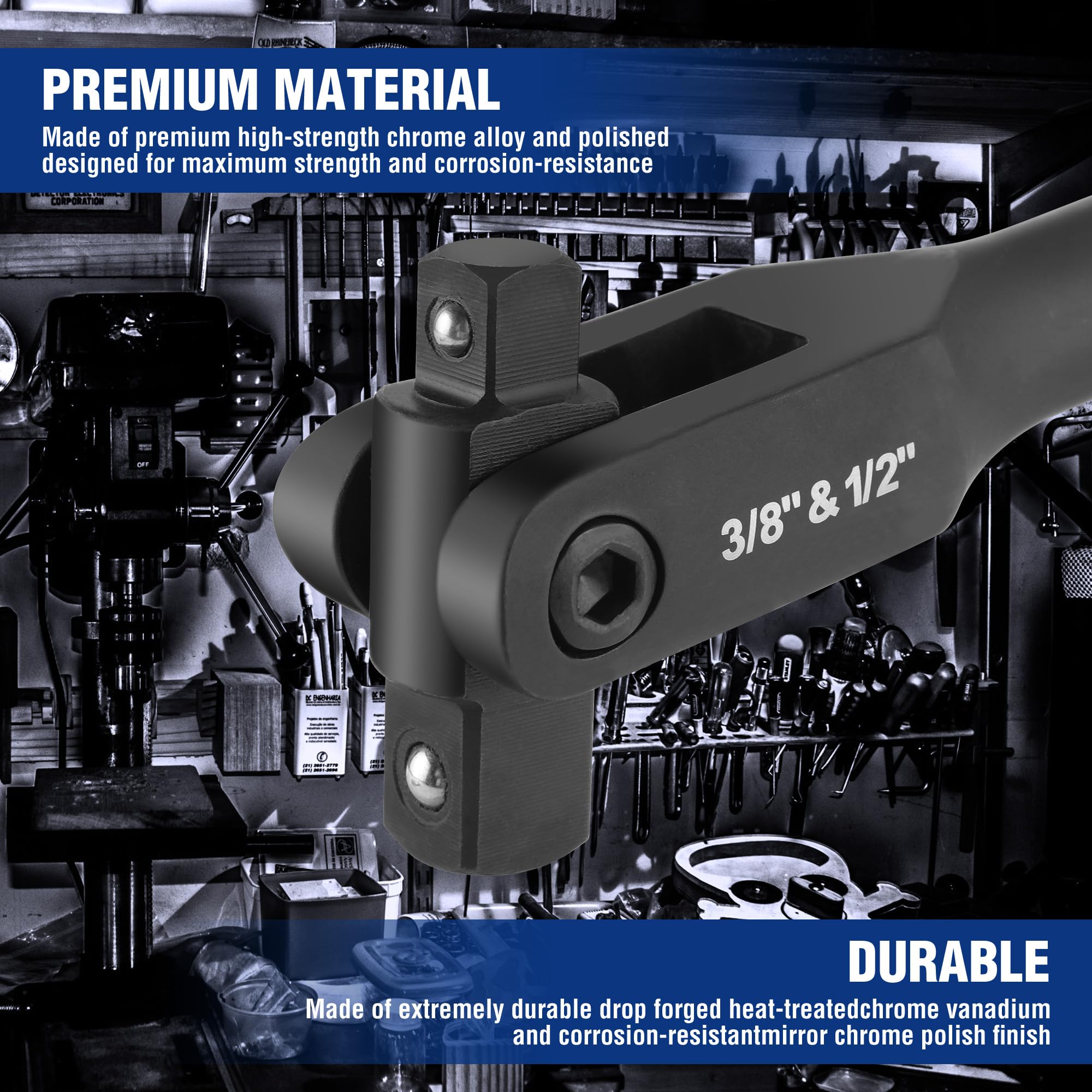 WORKPRO Breaker Bar - 24" Dual Drive -3