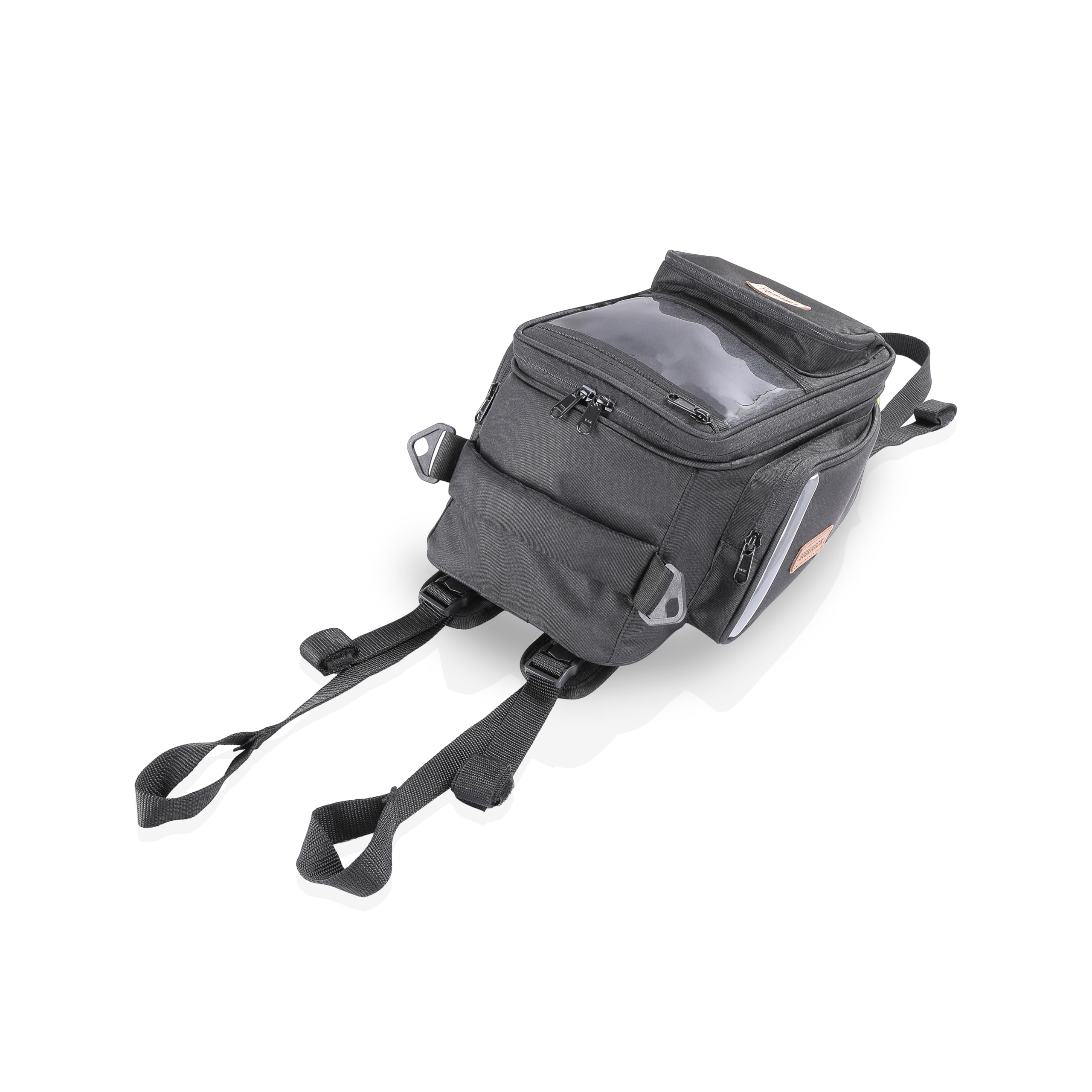 GUARDIANGEARS Sidekick Universal Tank Bag with Straps Fits on All Motorcycles with a Metal or Fiber/Plastic Tank with rain Cover Included.-image-5
