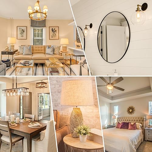 Miniatura 7 de Bombillas LED Edison vintage regulables, bombillas LED equivalentes a 4 W y 40 W, bombillas de filamento LED antiguas ST58, bombillas LED blancas