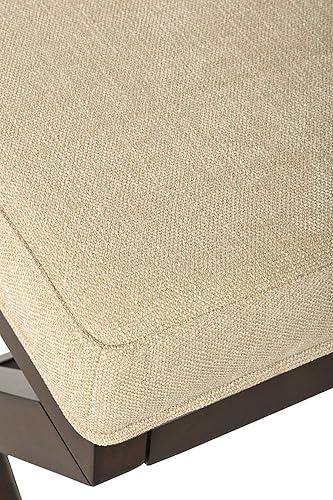 Miniatura 5 de Hillsdale Morgan - Taburete tapizado sin espalda para sala de maquillaje o baño, color espresso