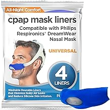 resplabs CPAP Mask Liners - Compatible with Nasal Pillow CPAP Masks - Pack of 4 Reusable Liners - Reduces Skin Irritation & Pressure Marks - CPAP Accessories for Comfort