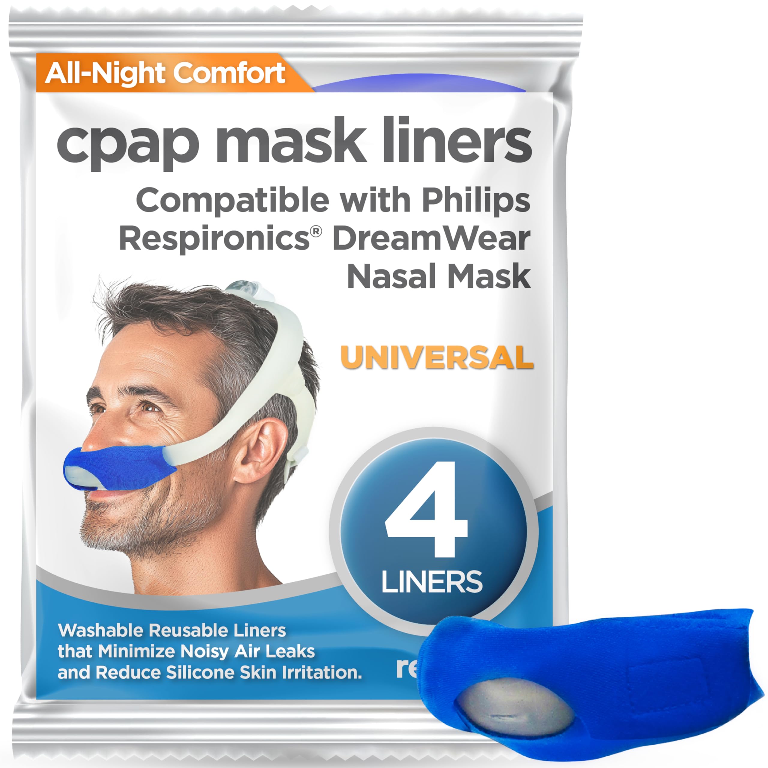 RespLabs CPAP Mask Liners Compatible with DreamWear CPAP Mask | Nose Coze