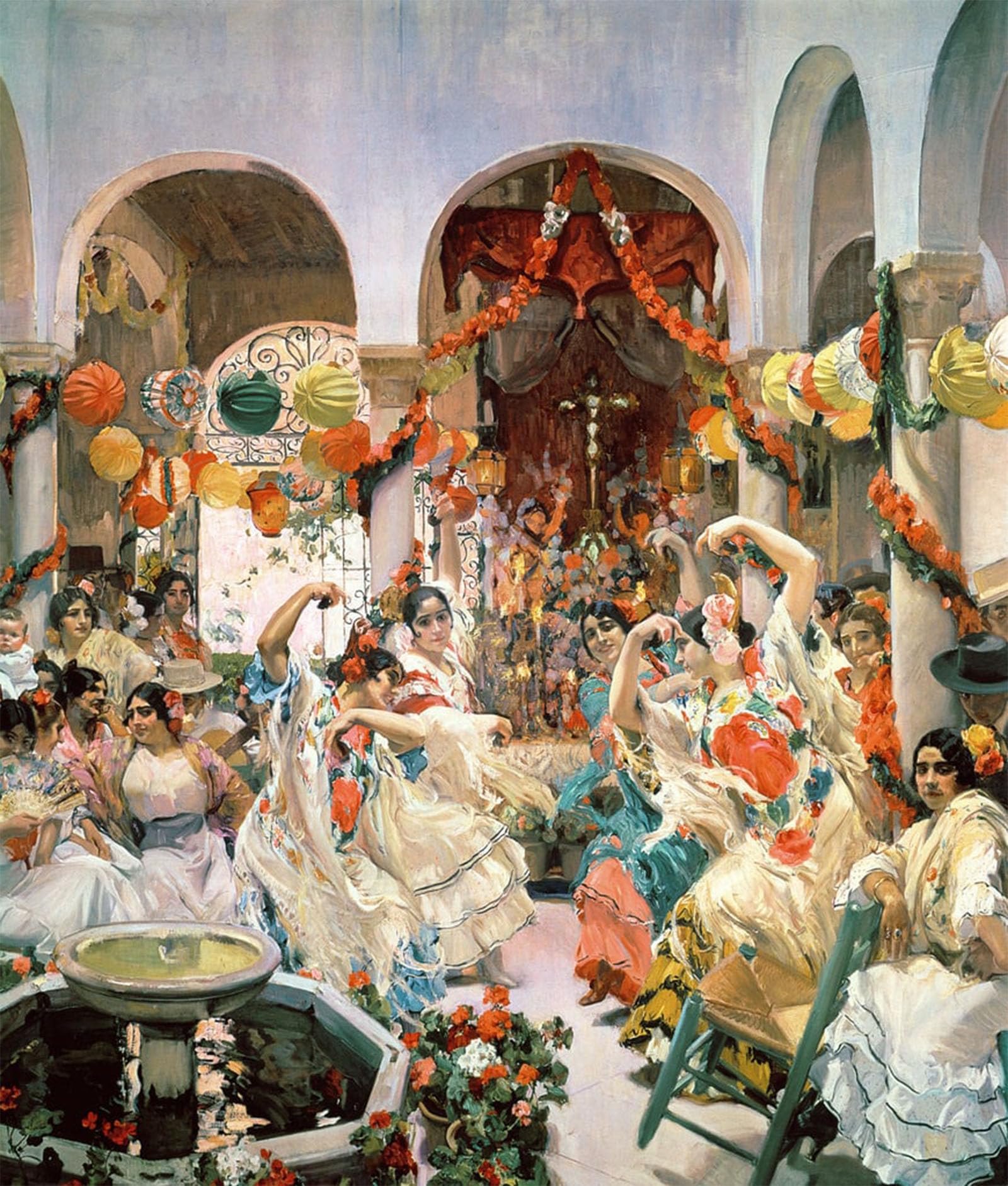POSTERIIk Famous Animal Posters Vintage Picture Seville by Joaquín Sorolla Modern Wall Decor for Home Decor 60x90cm