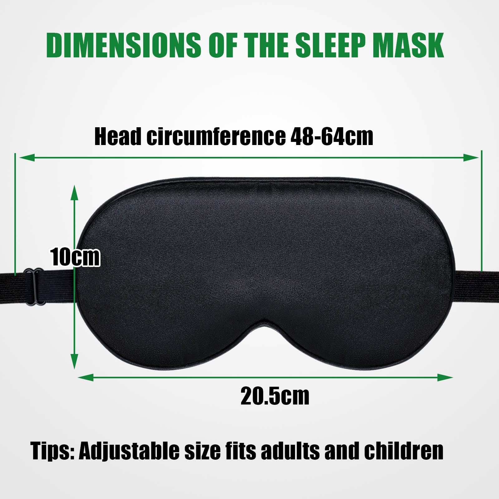 2 stuks Zijden Slaap Oogmasker voor Vrouwen en Mannen Zijden Oogbescherming Verstelbare Bandjes Satijnen Nachtblinddoek Oogschaduw Cover Zijden Slaapmasker voor Nachtrust, Reizen
