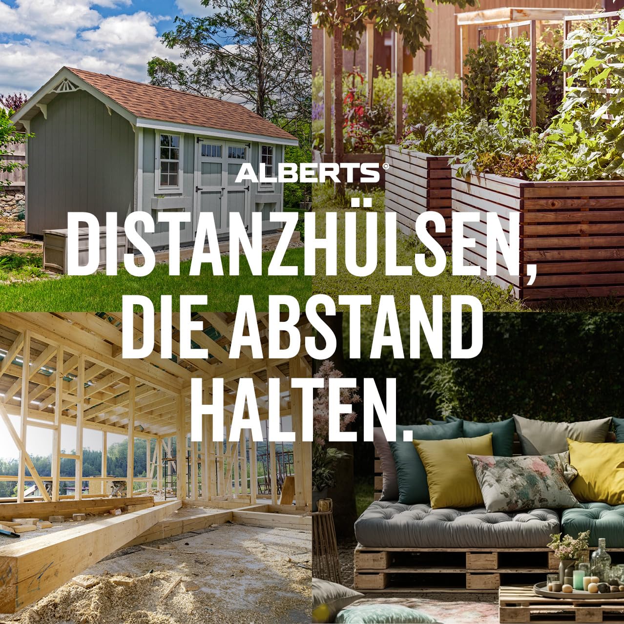 Bussole Distanziali In Plastica - Set 20 Pezzi, 4 Misure, Nero