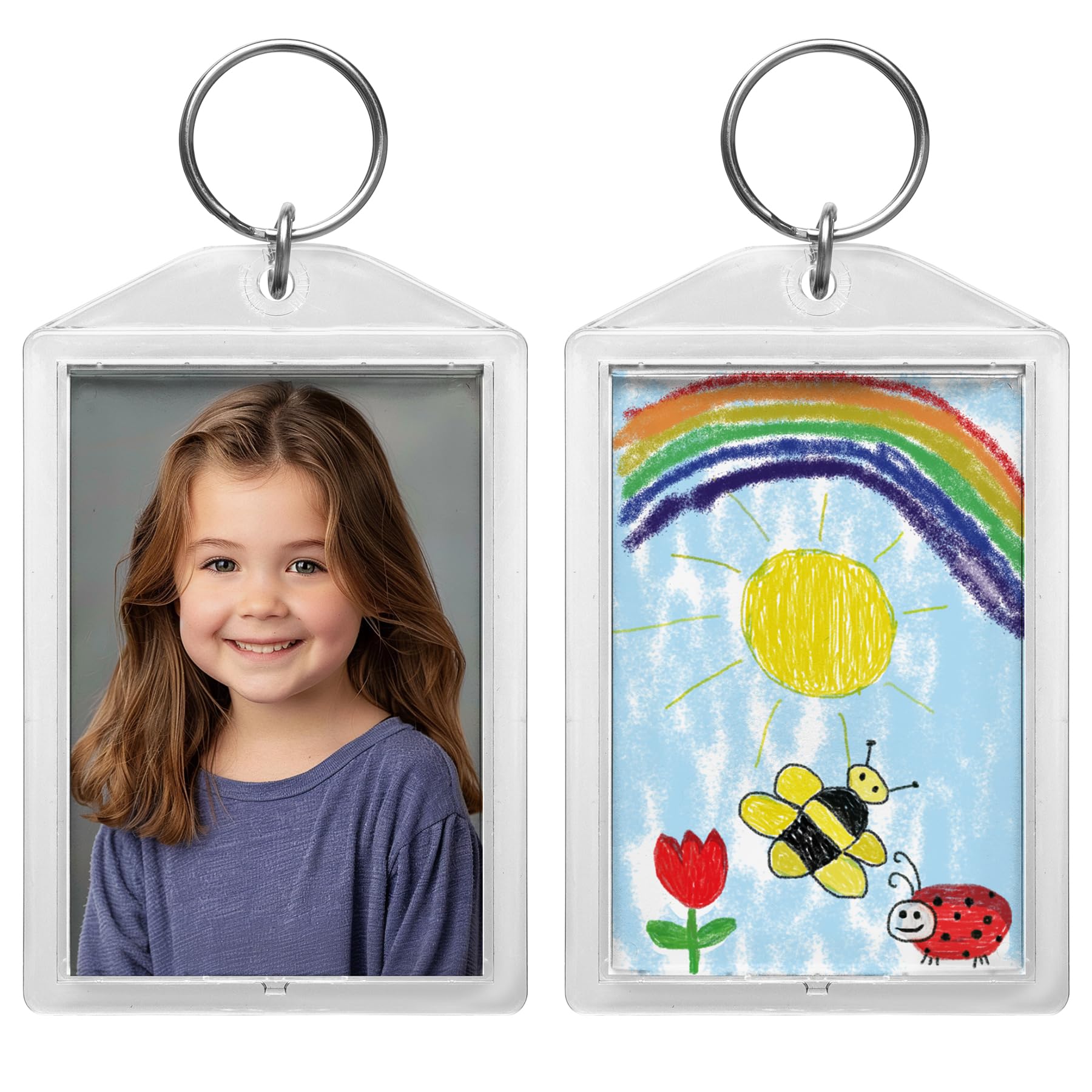 Acrylic Snap-in Photo Keychains