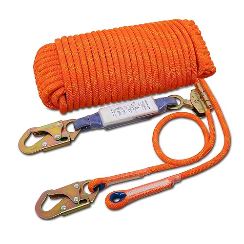 Fall Protection Safety Rope 25ft Heavy Duty Vertical Roofing Grab
