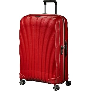 Samsonite サムソナイト コスモライト 軽量 スーツケース　赤 3-5泊]サムソナイト コスモライト スピナー 69 68L V22-306