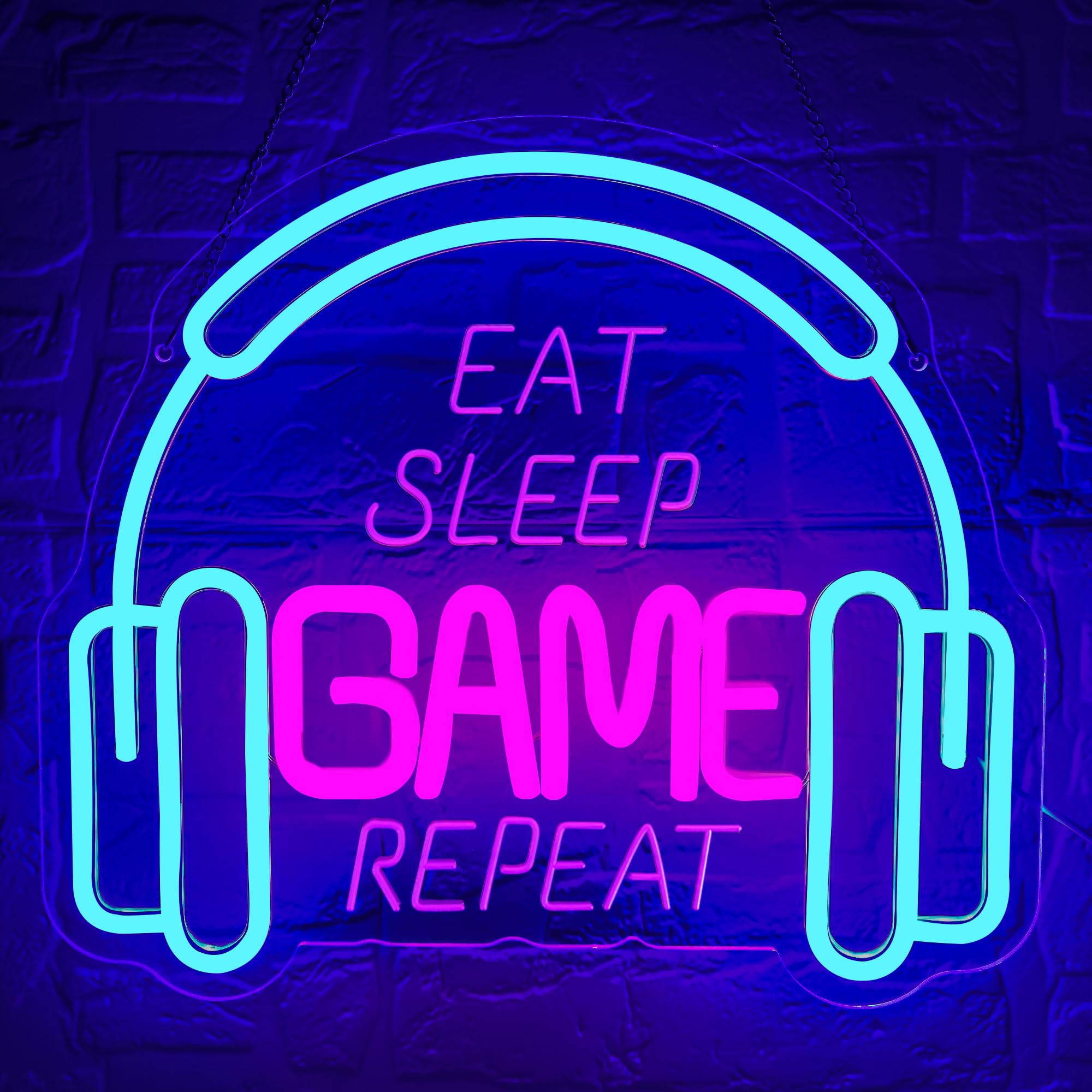 Insegne al neon per decorazione da parete, luci da gioco, decorazione per sala giochi, luce al neon a LED, dimmerabile, decorazione da parete per camera da letto dei ragazzi, regalo per videogiochi