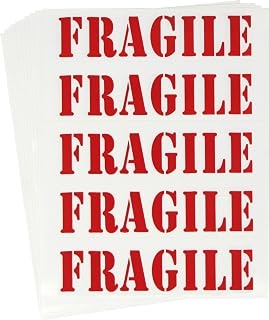 Tag-A-Room Color Coded Home Moving Alert Box Label Stickers (Fragile)