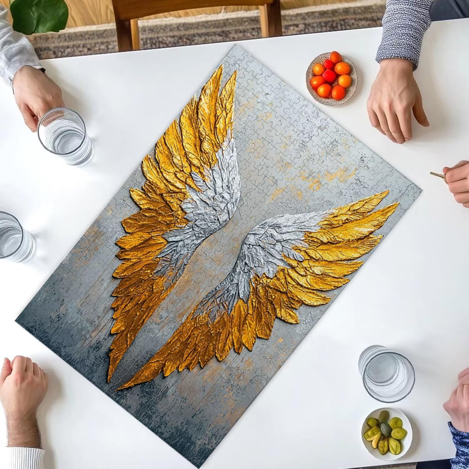 4000 sztuk puzzli, skrzydła aniołów4000 sztuk puzzli dla dorosłych, prezent na rocznicę i Boże Narodzenie, dekoracja domu, zapobieganie zwyrodnieniu mózgu u osób starszych v-812