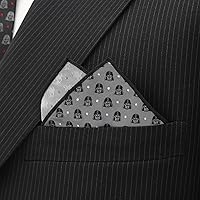 Vista 4 de Star Wars Darth Vader - Cuadrado de bolsillo con lunares grises, Gris