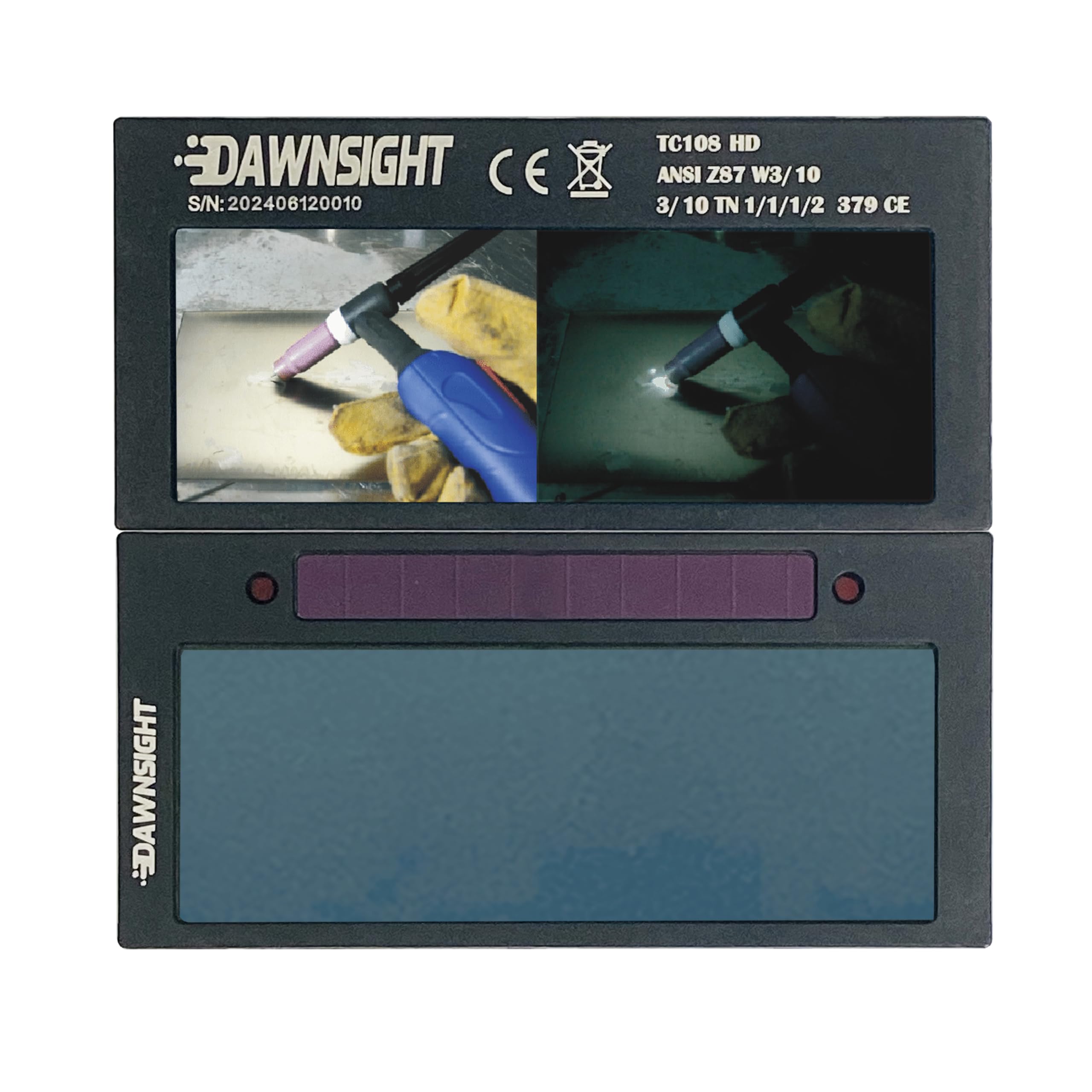 AUTO DARKENING WELDING LENS 4X2 (TrueColor HD, Shade:DIN10)