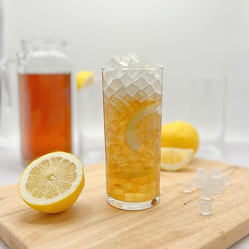 Miniatura 5 de Tovolo Mini bandeja de silicona para cubitos de hielo con tapa (rojo manzana caramelo) - Bandeja de silicona para congelar mini hielosilicona y