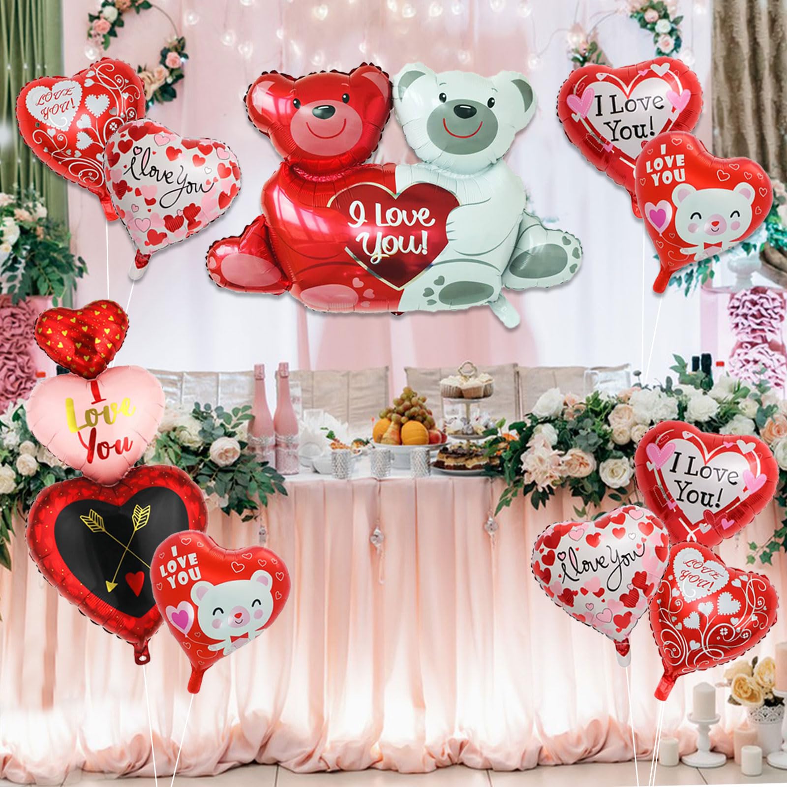 Snapklik.com : Valentines Balloons Valentines Day Decorations I Love ...