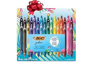 BIC Gelocity Quick Dry Ocean Themed Colorful Ink Pens