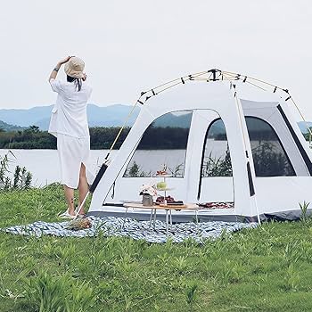 30㎡の高級ユルトテント 防風・防水・3D通気性 キャンプ グループ活動 Amazon.co.jp: Galacthic ワンタッチテント 2-3人用 シルバー