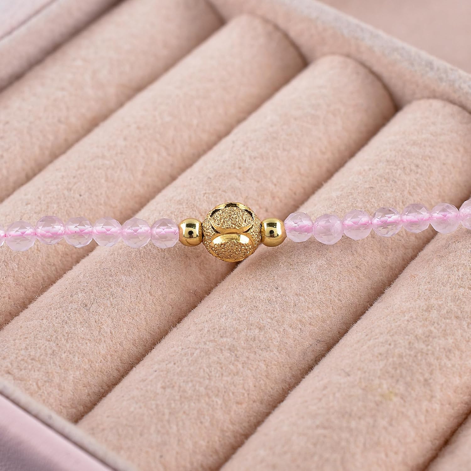 InfinityGemsArt Gold Necklace For Women, Birthstone Crystals, Beaded Gemstones Choker, Western Jewelry, 14K Gold Plated 18 Inch Adjustable Chain, Gifts For Her