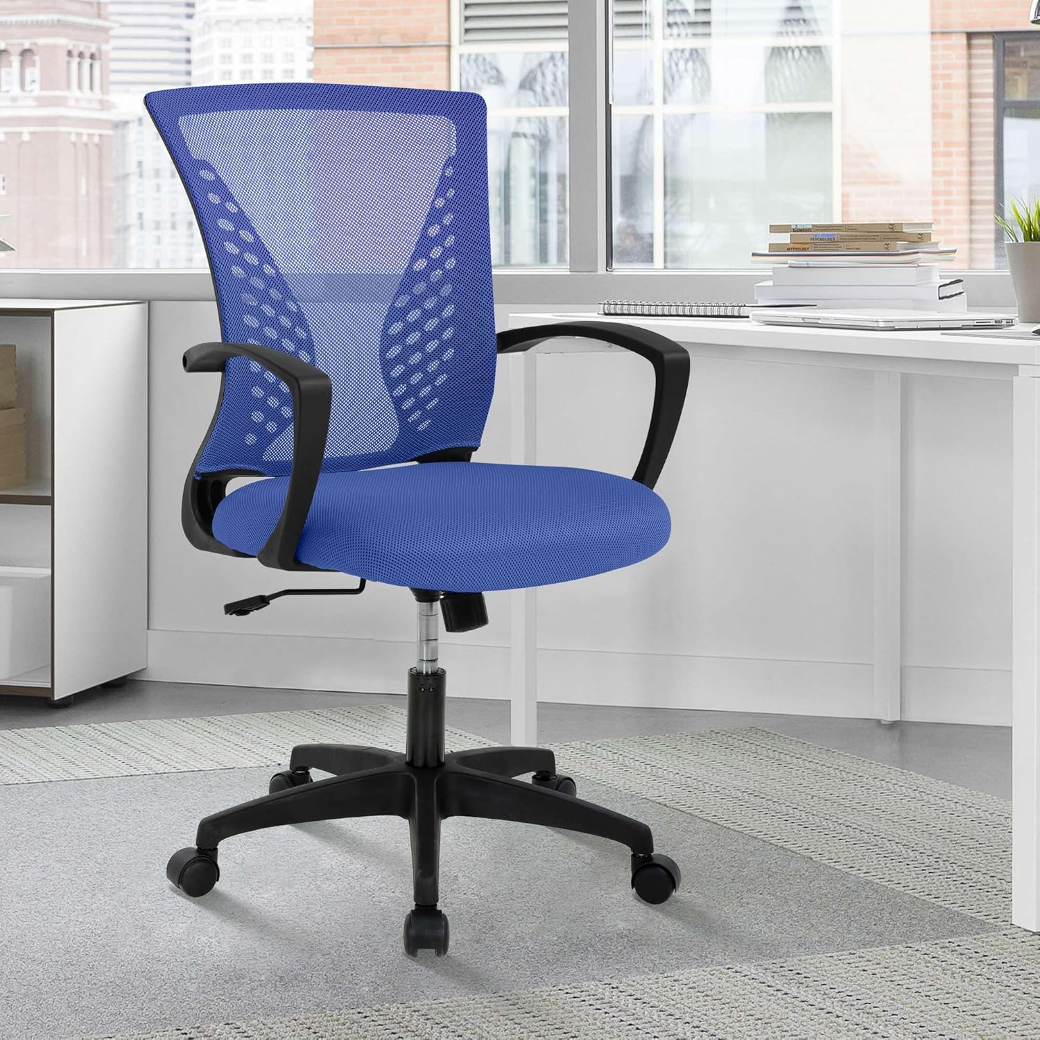 Home Office Desk Chair with Armrest, Mesh Office Chair