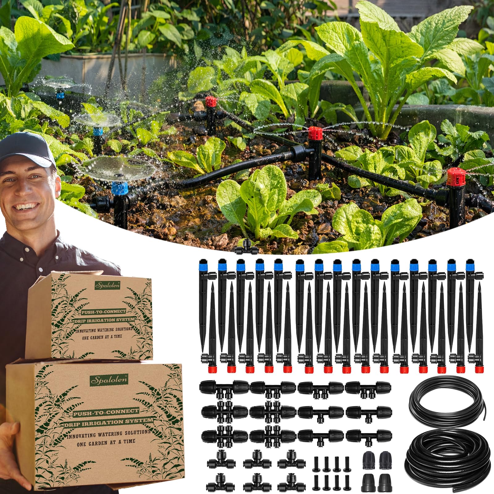 Spalolen 150ft Drip Irrigation System