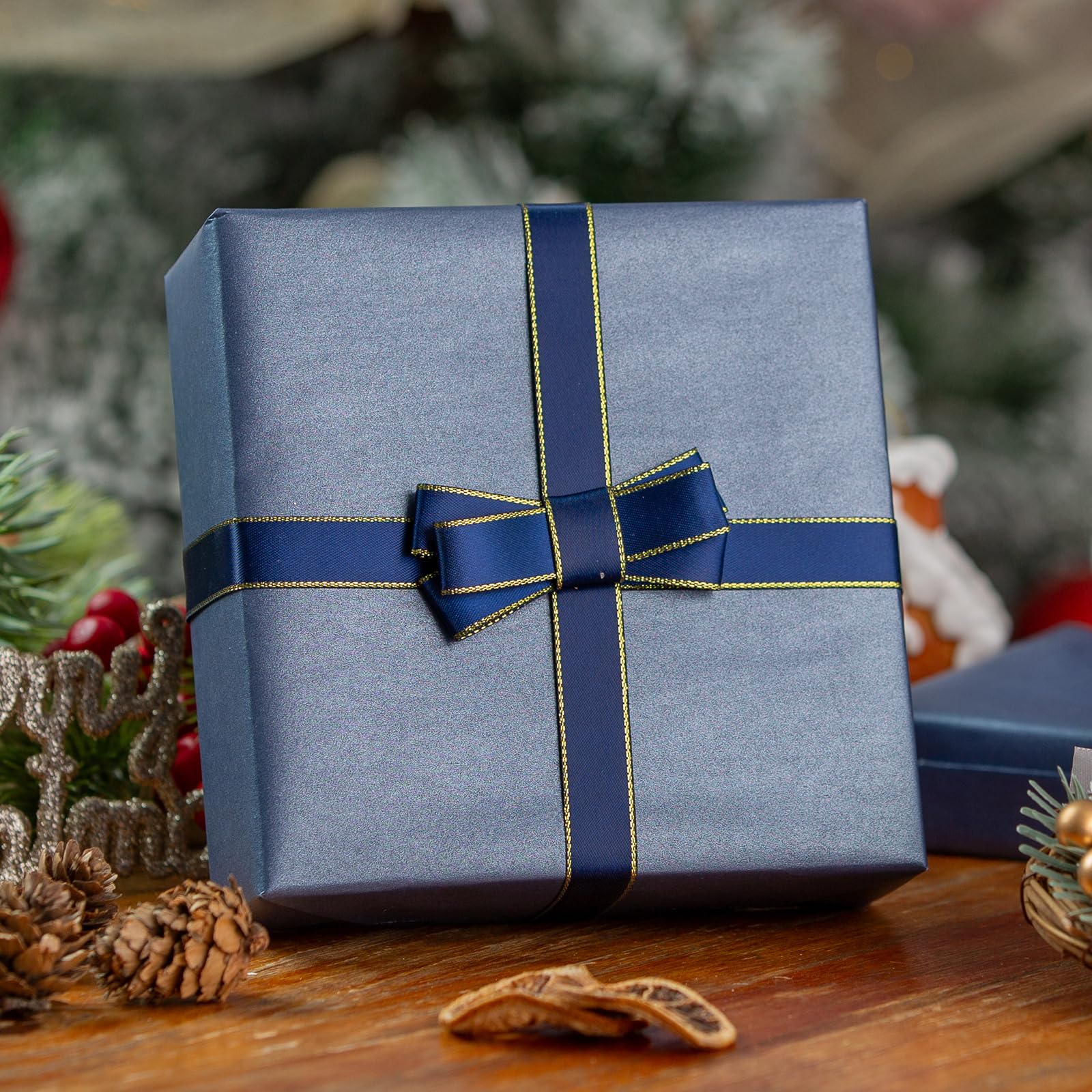 WRAPAHOLIC Carta Da Regalo Floreale In Carta Kraft, Mini Rotolo, 43 Cm