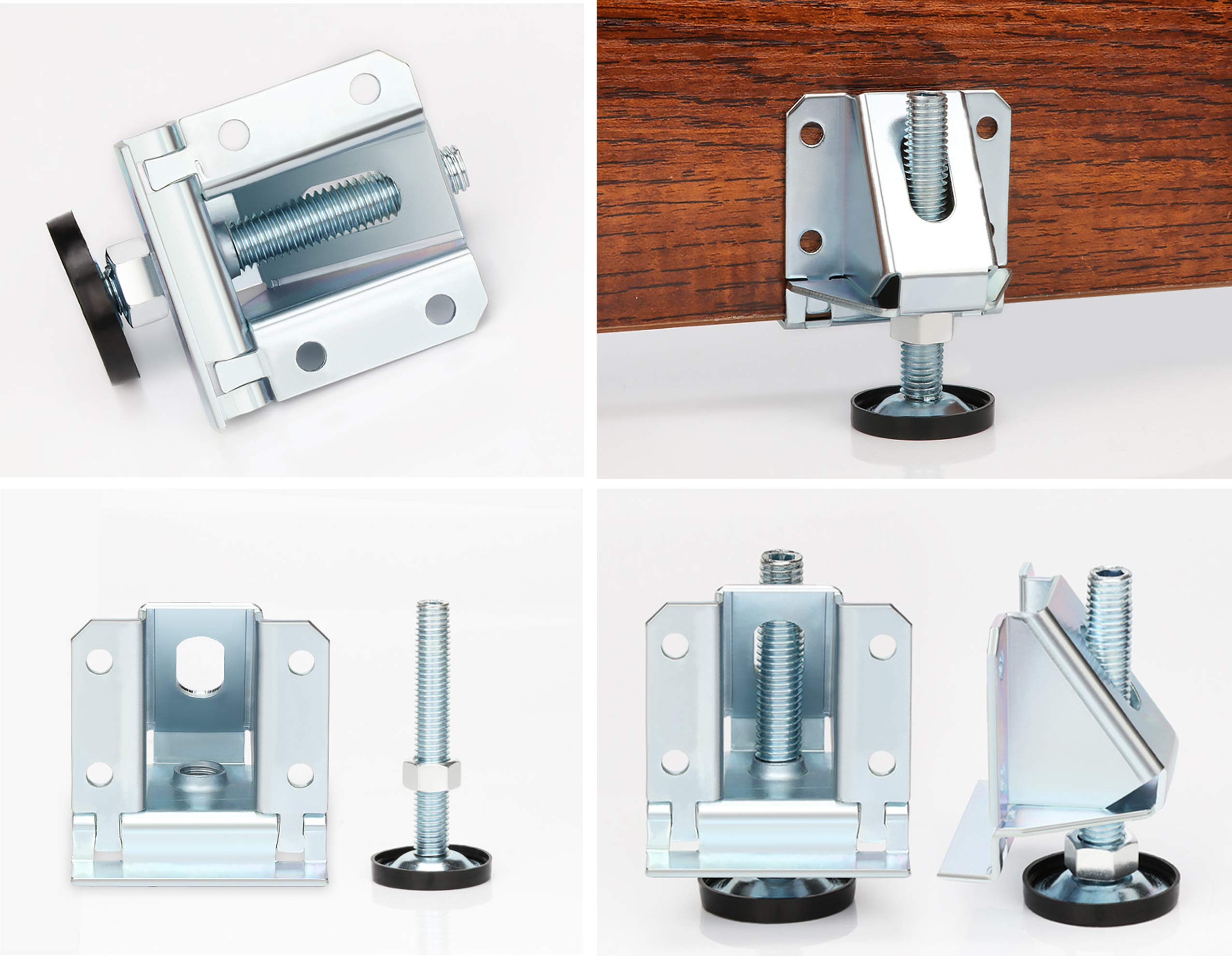 CMYKZONE 8 Set Van Heavy Duty Verstelbare Levelers, Verstelbare Voeten Set, Stevig, Duurzaam, Sterk Draagvermogen, Meubels Tafelpoten Vloerbeschermer Voor Tafels, Rekken, Kasten, Werkbank Enz