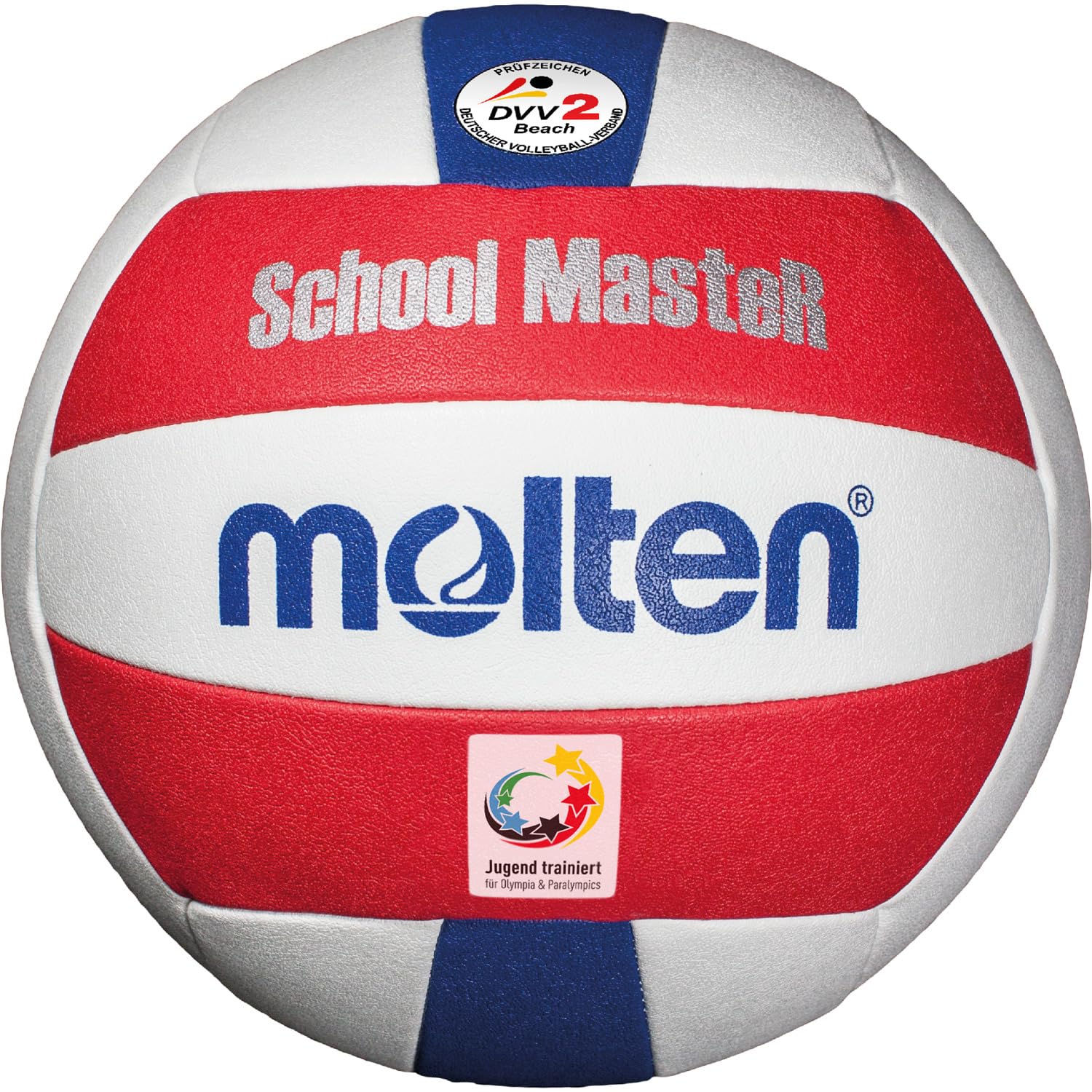Molten SchoolMasteR Volleyball White/Red/Blue 5