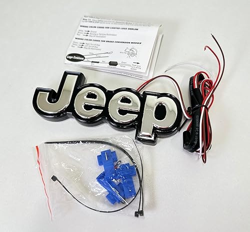 Miniatura 6 de Emblema de portón trasero iluminado para Jeep (2014-18), cromado