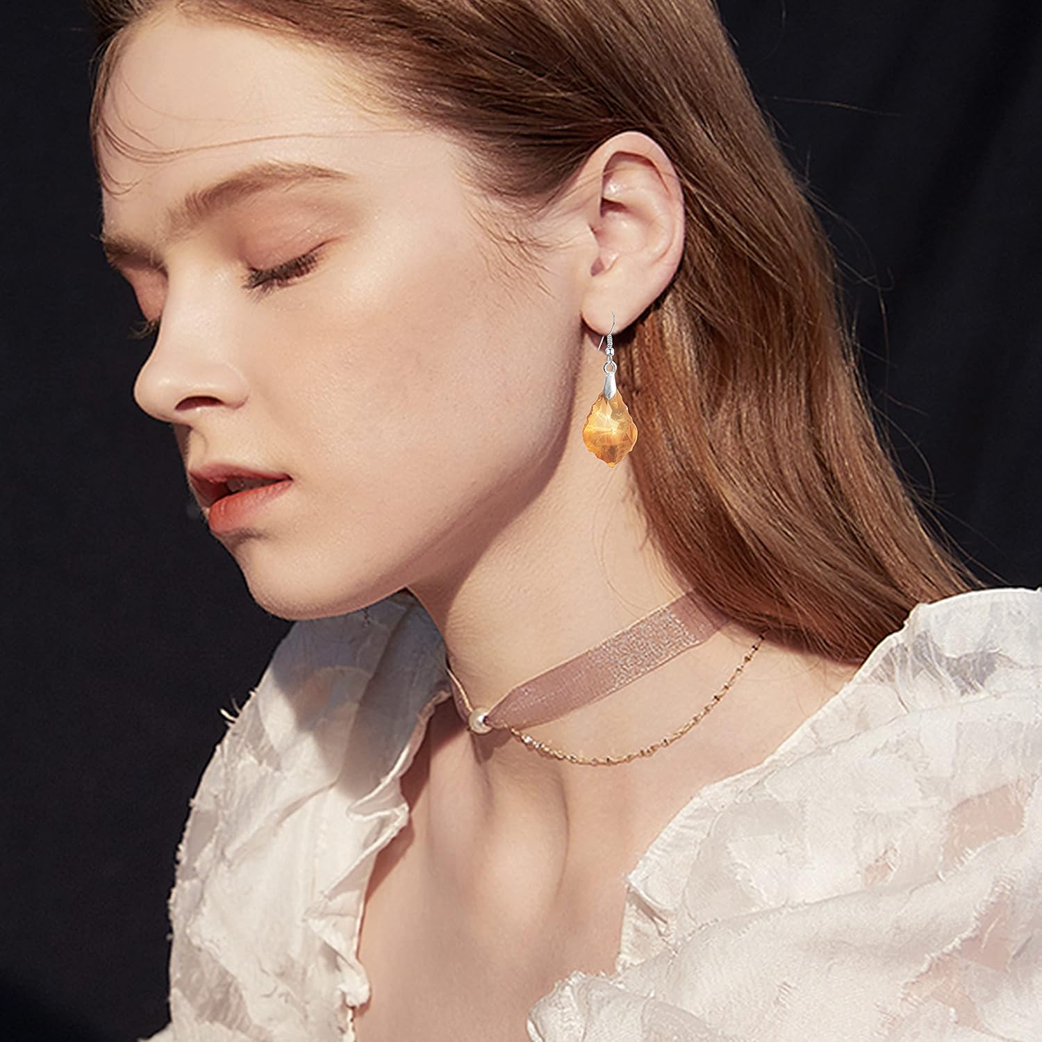 ANDPAI Unique Sparkly Multi-color Crystal Teardrop Dangle Drop Earrings Rainbow Crystal Geometry Earrings for Women Statement Chic Charm Jewelry Gifts - Image 6