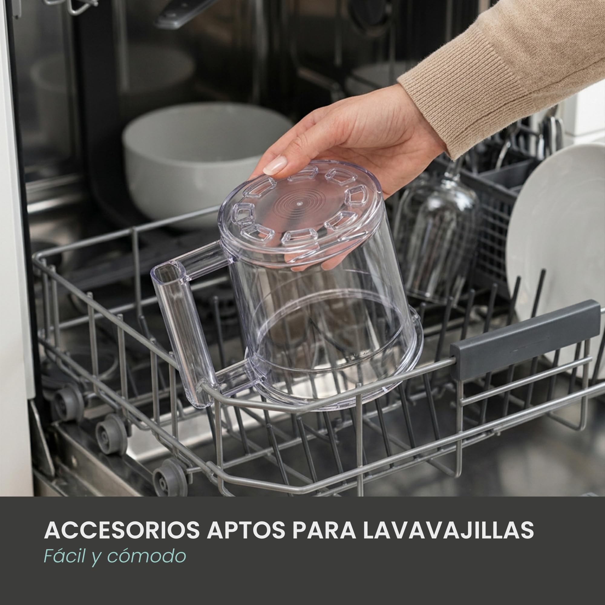 JOCCA - Gelatiera multifunzione con 11 programmi, funzione di pulizia, elaborazione rapida, display LED touch, prepara fino a 1,95 l di gelato con i suoi 3 contenitori