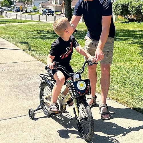 Miniatura 5 de Glerc Little Miss - Bicicleta para niñas de 12 a 20 pulgadas para niñas de 2 a 8 años, estilo retro vintage, con ruedas de entrenamiento y campana