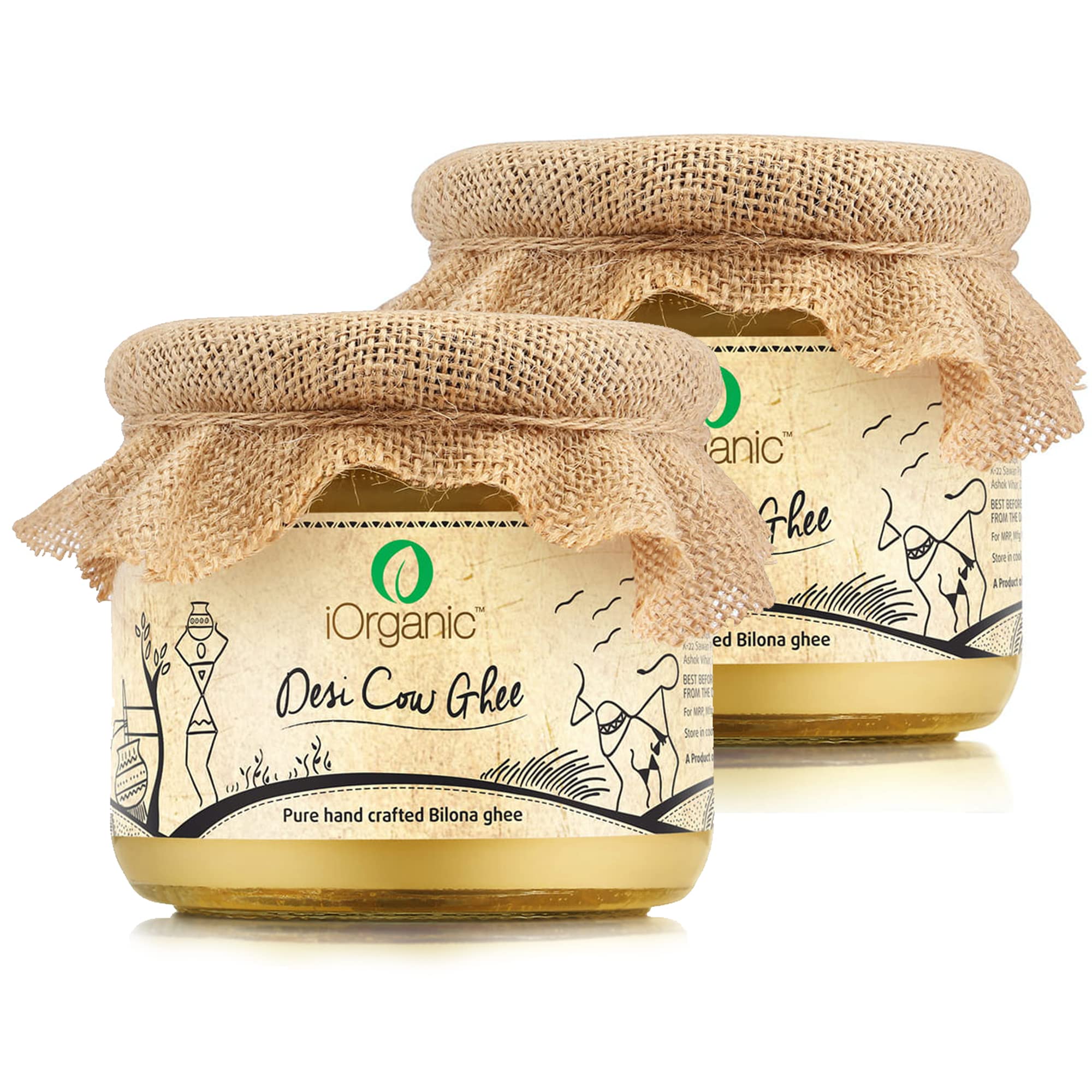 Buy i A2 Pure Cultured Vedic Desi Cow Ghee Grass Fed Unsalted Clarified