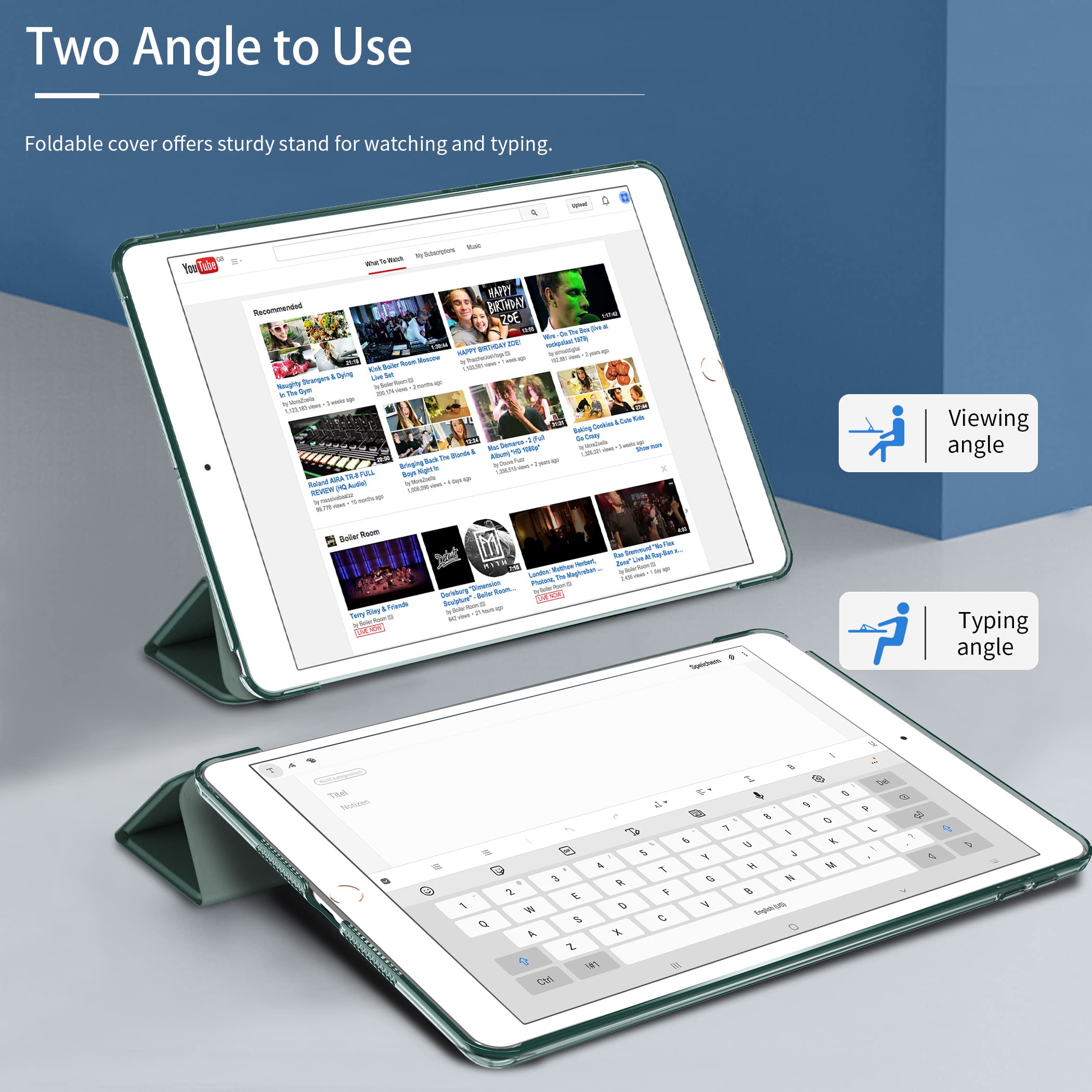 EasyAcc Hülle Kompatibel Mit IPad 9 Generation 8 Und 7