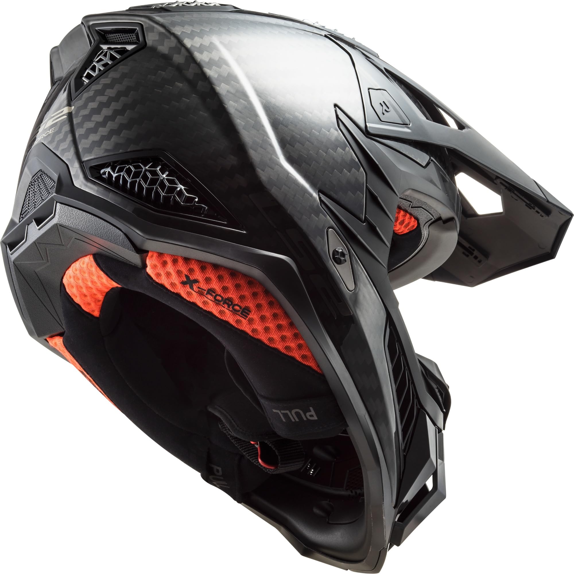 LS2, Casque Moto Cross MX703 X-Force Gloss Carbon, S | Ventilation optimisée