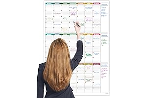 Large Dry Erase Calendar for Office Wall - 28" x 40"