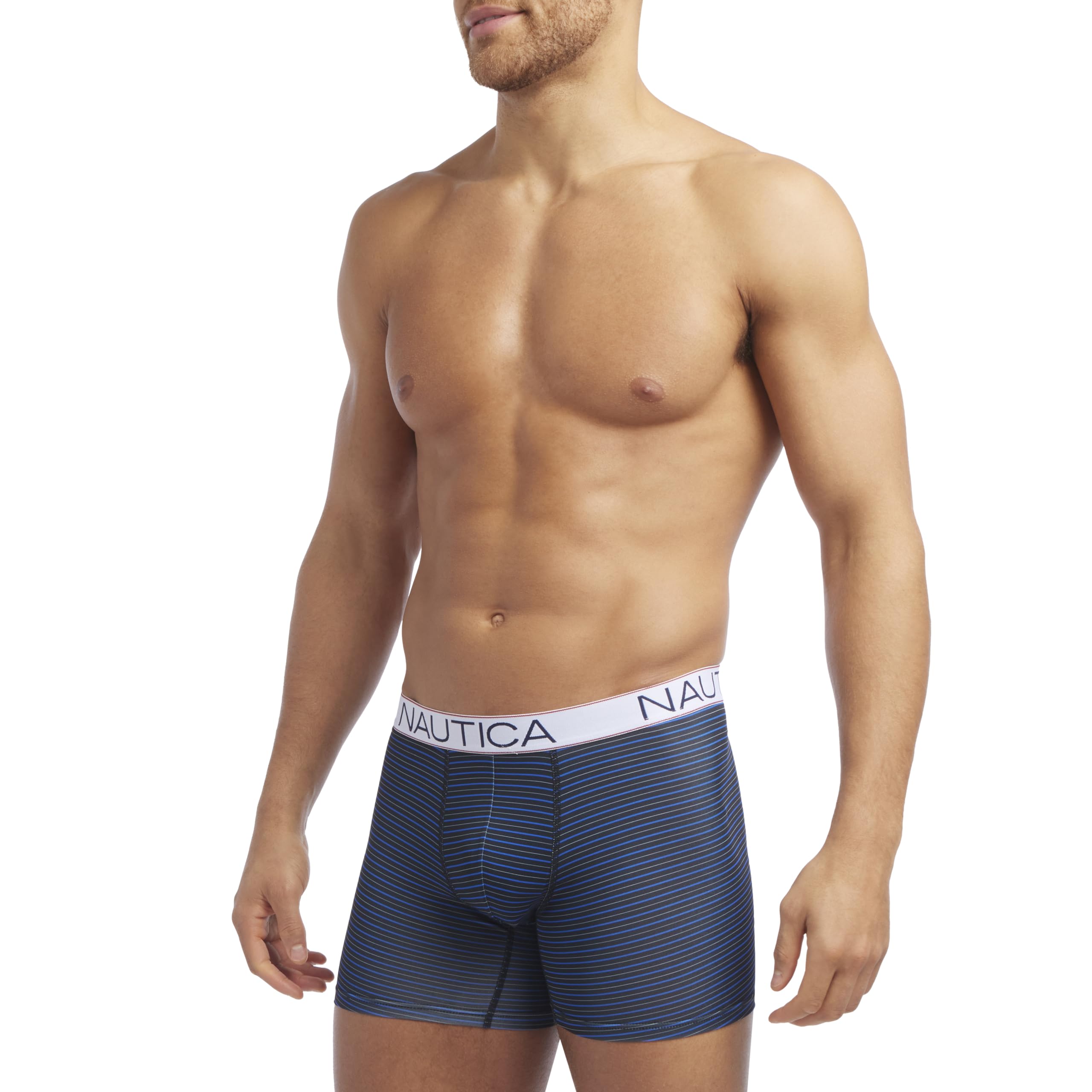 Nautica 4 Pack Micro Boxer Brief Ropa Interior de Hombres Hombre (Pack de 4)