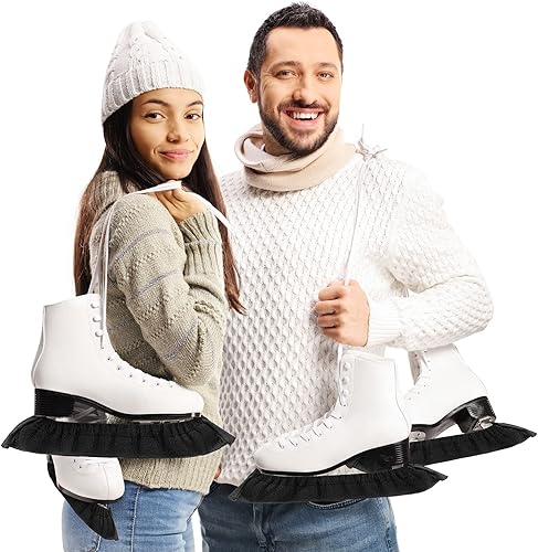 Miniatura 3 de Yilloog 4 Pairs Ice Skate Blade Covers Figure Skate Guards Skating Hockey Skate Protectors Skate Blade Protector for Hockey Skates, Figure Skates
