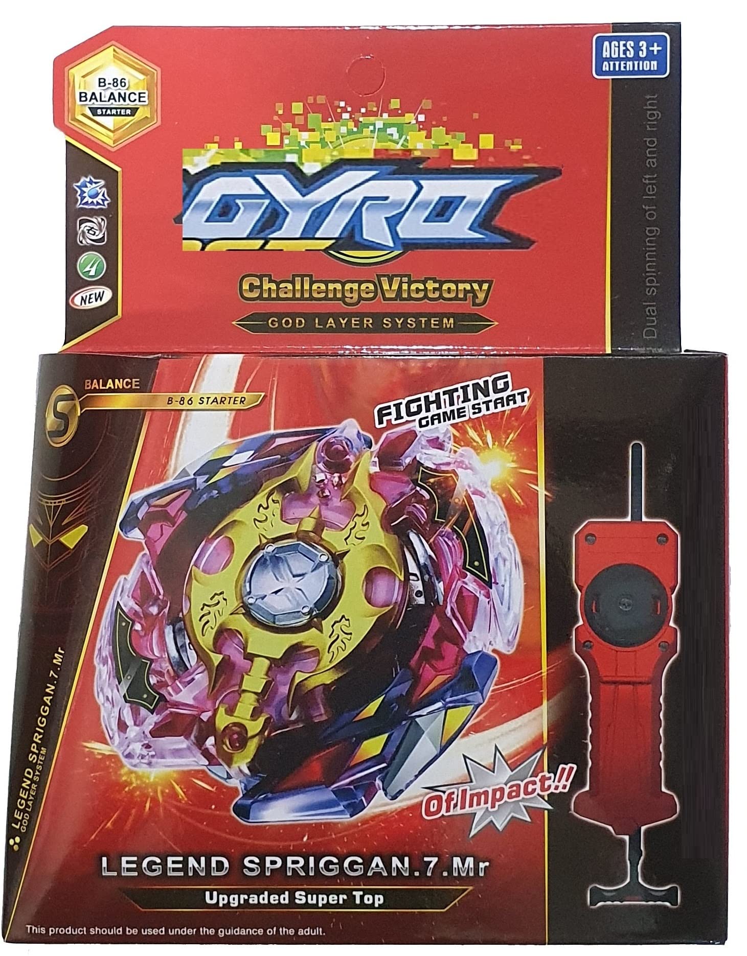 Spinner Series Legend Spriggan Starter B-86 Spinner with Handle Launcher Spinning Top (B08RGR9VMM) Amazon Price History, Amazon Price Tracker