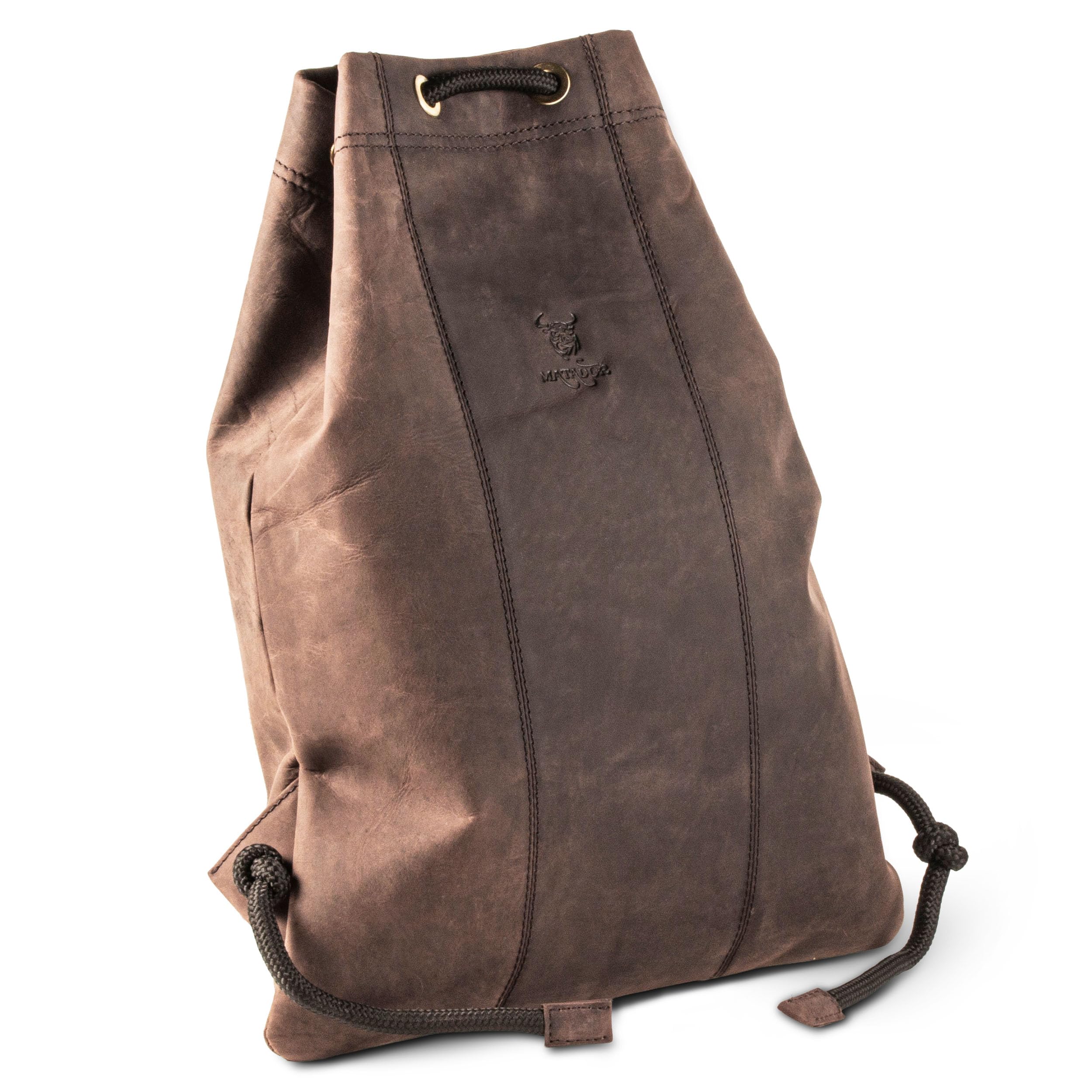 MATADOR Gymbag torba sportowa dla kobiet, skórzana, męska, plecak, torba gimnastyczna, skórzany plecak, antyczny brąz