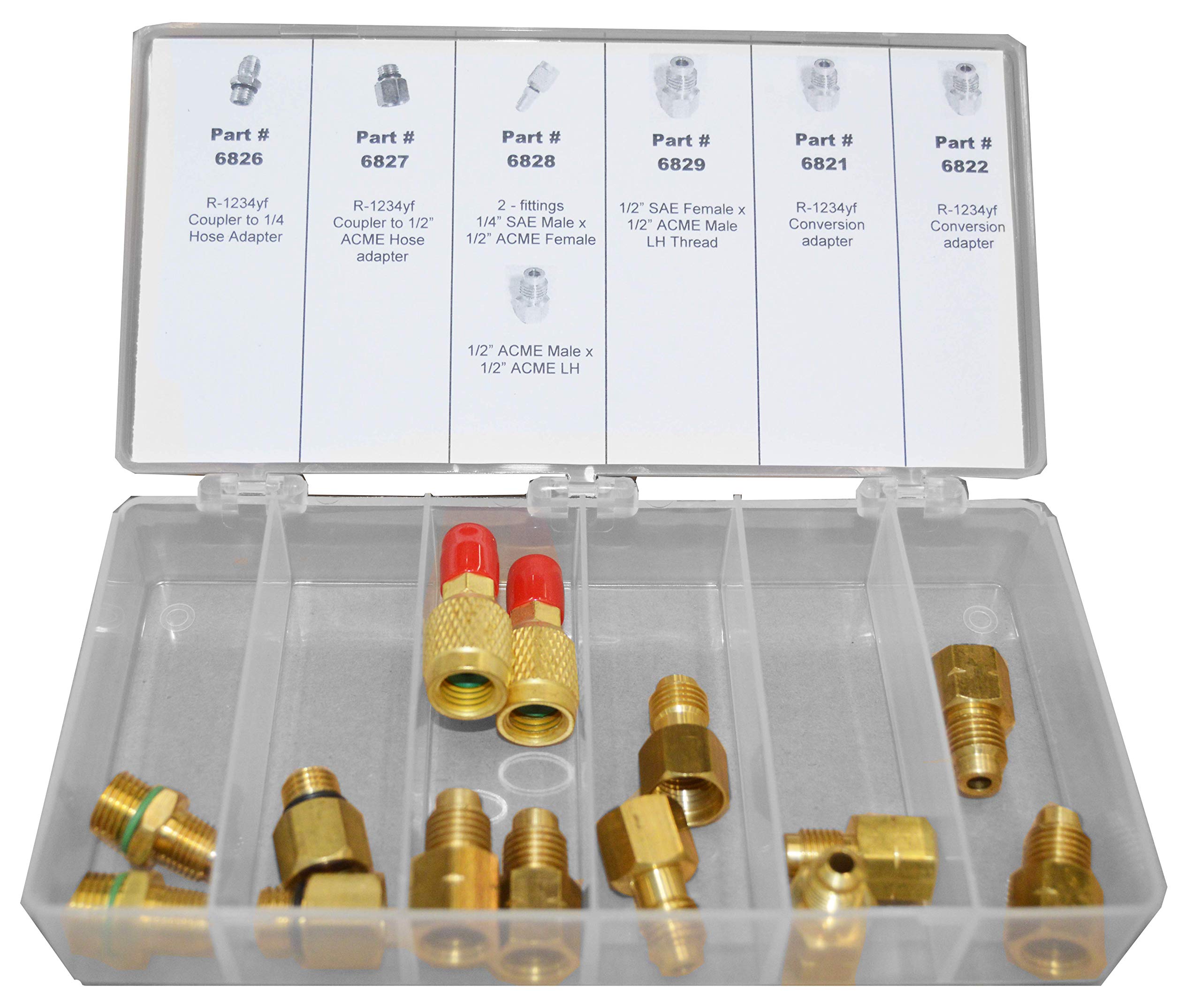 Amazon.com: FJC 6072yf R-1234yf Manifold/Hose Adapter Assortment