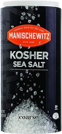 Manischewitz Premium Kosher Salt, Coarse Sea Salt, 16oz (1 Pound)