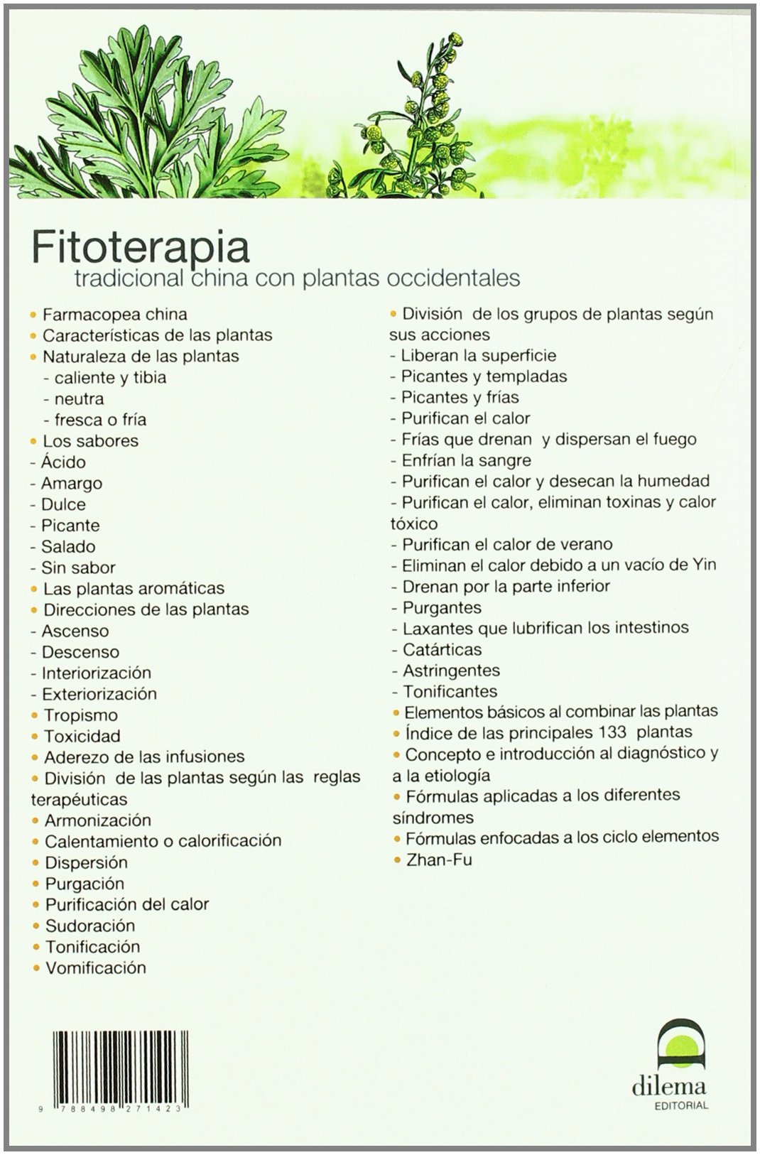 Fitoterapia tradicional china con plantas occidentales