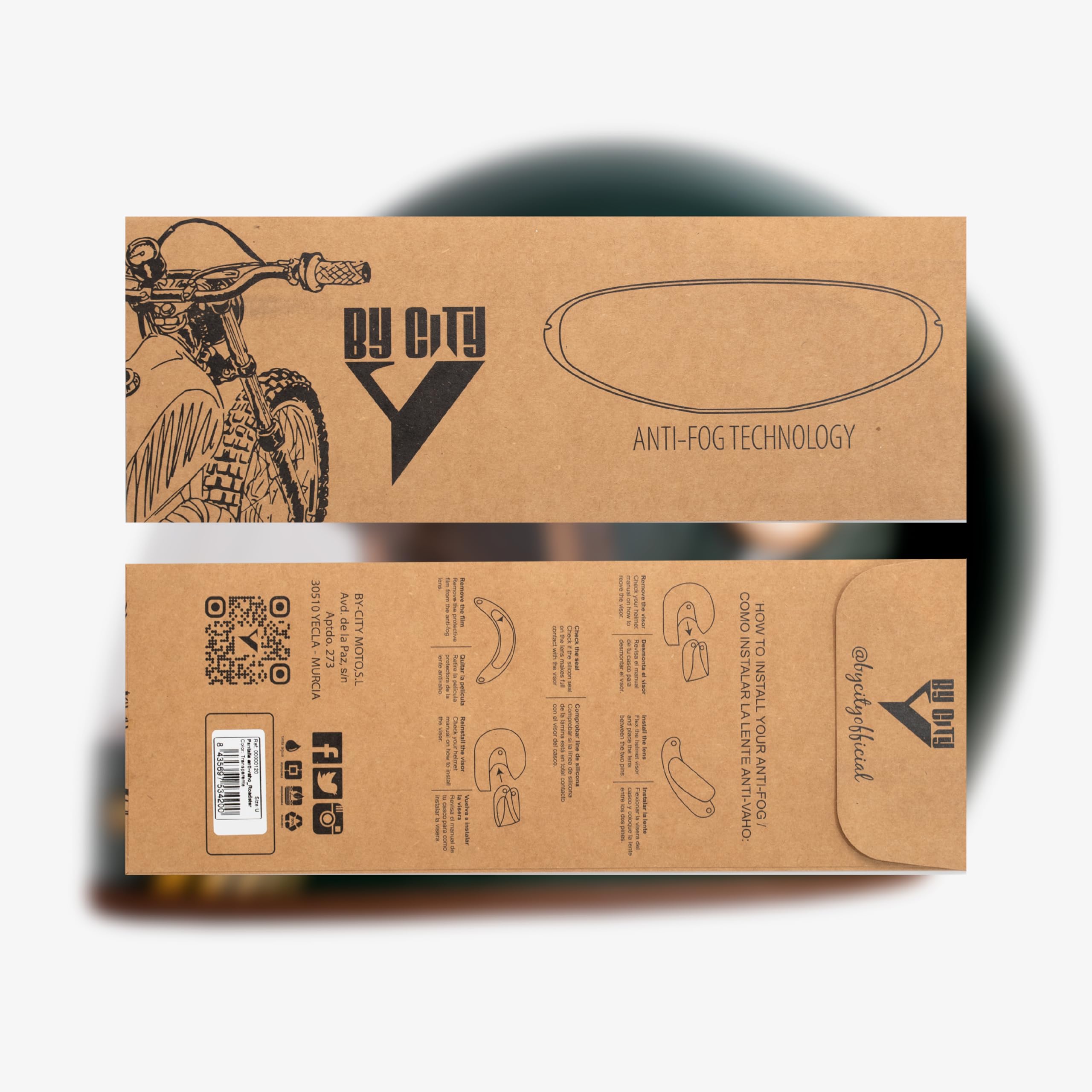BY CITY - Casco Integral Roadster III - Fibra De Vidrio Resistente Y Ligera - Relleno Multi-Densidad para Absorción De Impactos - Visor Inyectado con Tratamiento Antivaho - Talla L - Verde Oscuro
