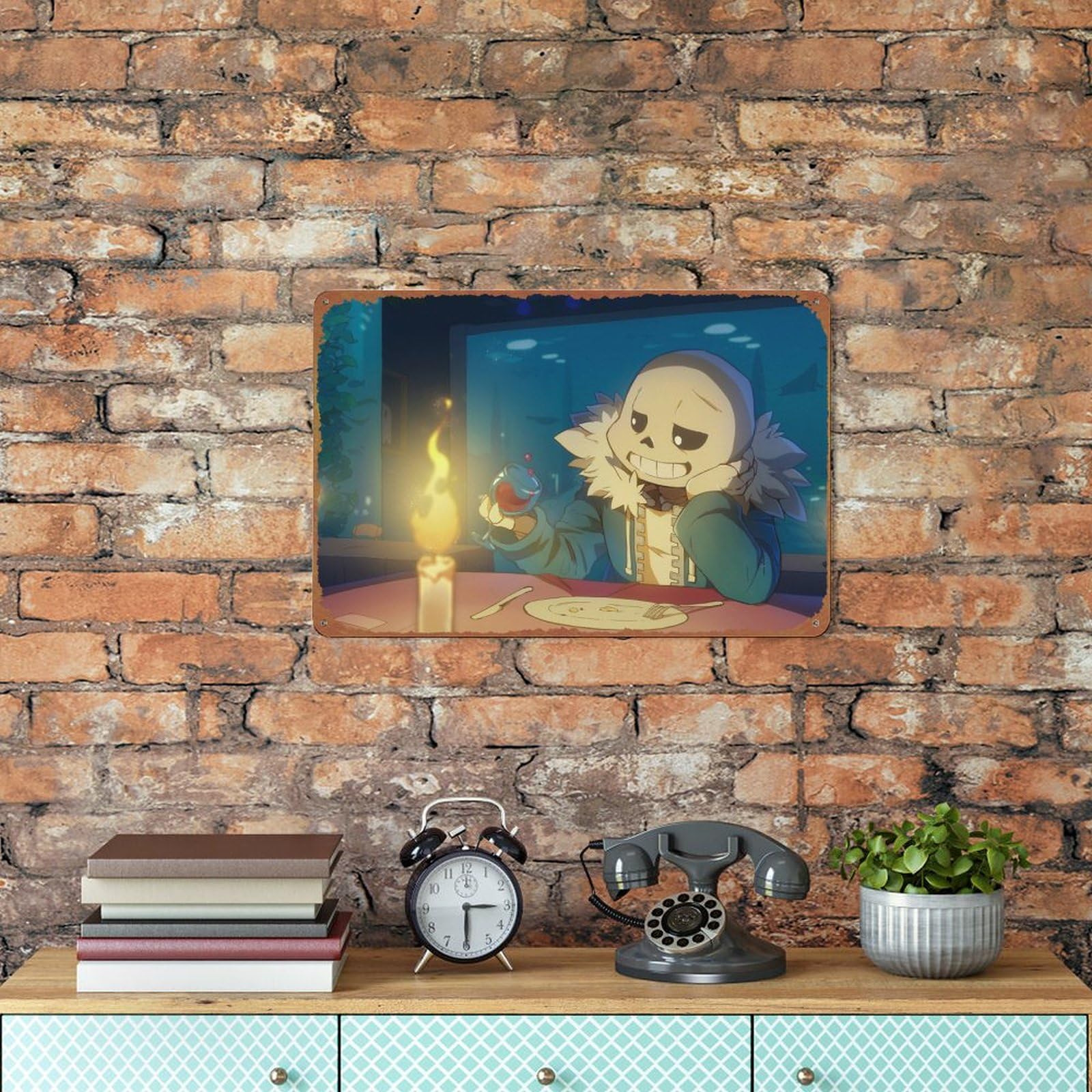 Amazon.com: Video Game Undertale Sans Movie Poster Vintage Look