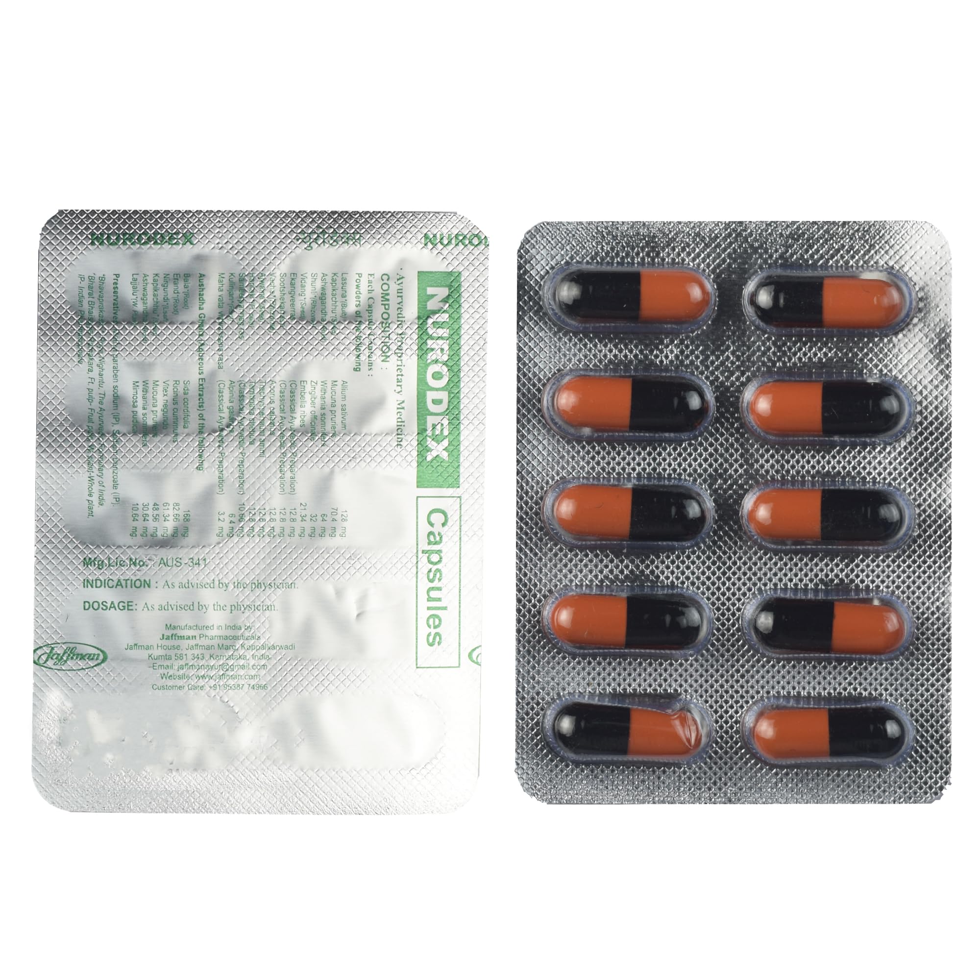 Jaffman Nurodex Capsules (2 x 10's).